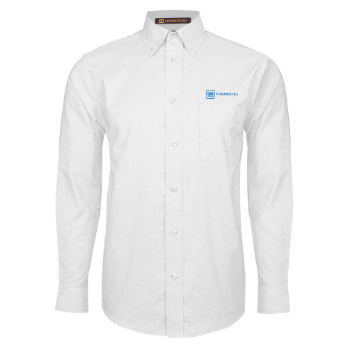 White Oxford Long Sleeve Shirt-GM Financial Horizontal