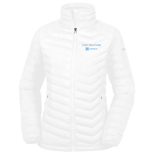 Columbia Womens White Powder Lite Jacket-GMF Fleet Solutions Vertical