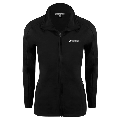Womens Black Softshell Jacket-AmeriCredit
