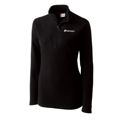 C&B Womens Black Clique Summit Performance Fleece Half Zip-AmeriCredit