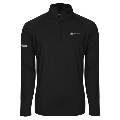 Sport Tek Black Sport Wick Stretch 1/2 Zip Pullover-GM Financial Horizontal