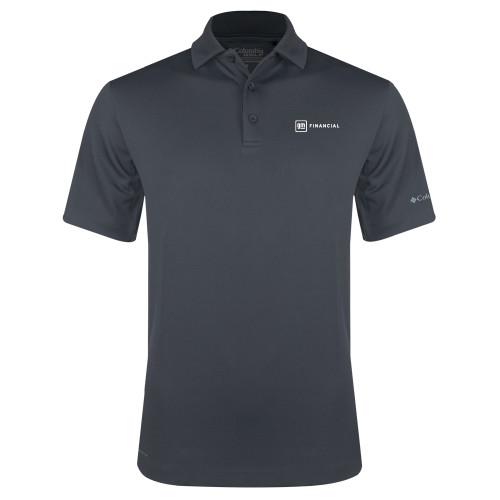 Columbia Charcoal Omni Wick Drive Polo-GM Financial Horizontal