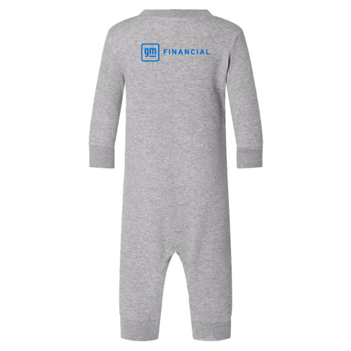 Heather Grey Fleece Onesie-GM Financial Horizontal