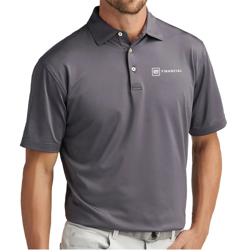 Peter Millar Iron Solid Performance Jersey Polo-GM Financial Horizontal