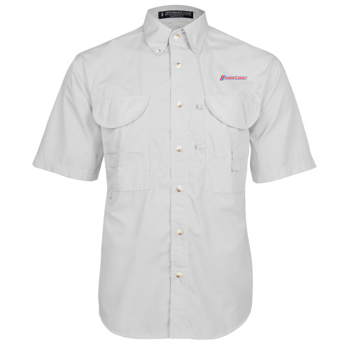 White Fishing Shirt Performance Short Sleeve-AmeriCredit