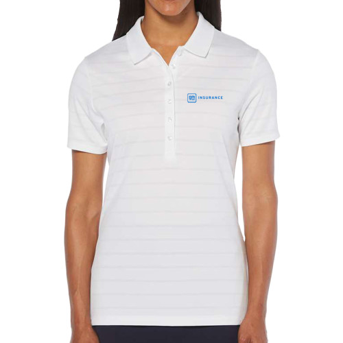 Callaway Womens White Opti Vent Polo-General Motors Insurance