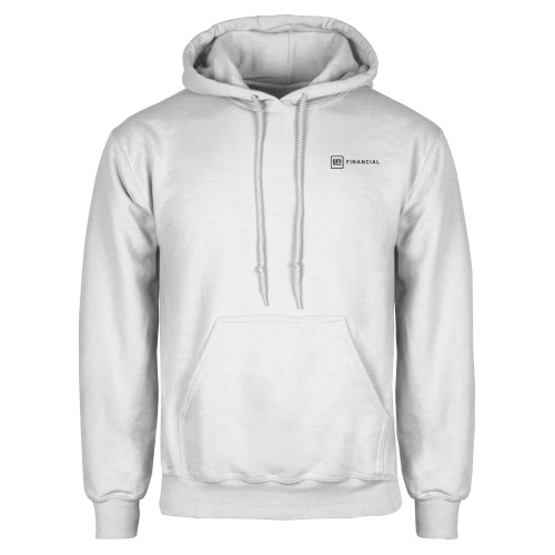 White Fleece Hoodie-GM Financial Horizontal