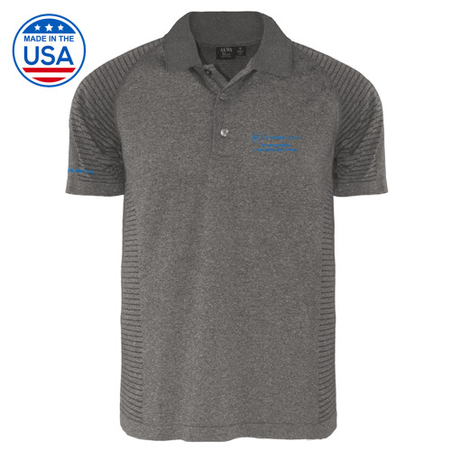 Heather Grey Body Mapping Polo-Digital Paper System