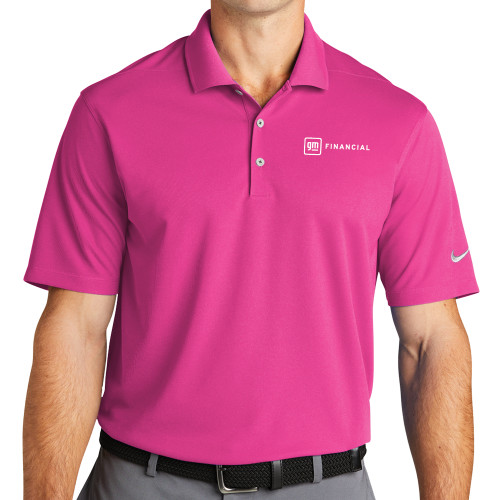 Nike Fusion Pink Dri Fit Micro Pique 2.0 Polo-GM Financial Horizontal