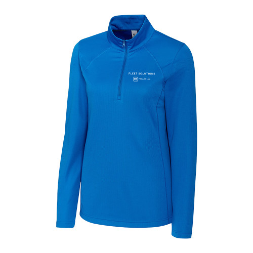C&B Womens Royal Clique Ice Pique Half Zip-GMF Fleet Solutions Vertical