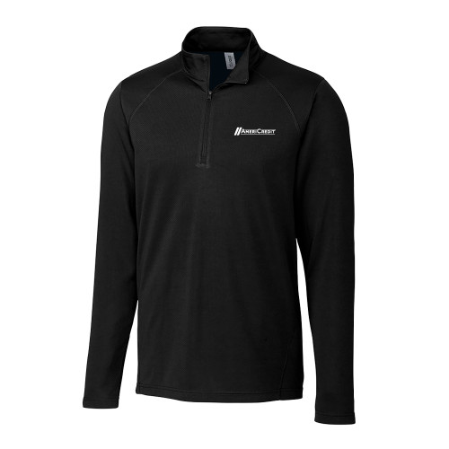 C&B Black Clique Ice Pique Half Zip-AmeriCredit