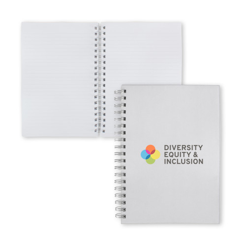 Clear 7 x 10 Spiral Journal Notebook-Diversity Equity and Inclusion