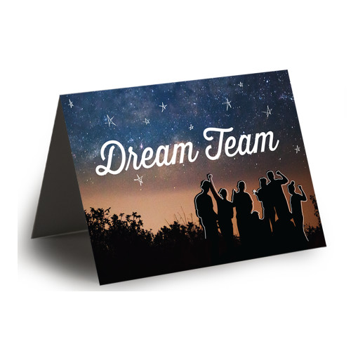 Blank Note Card w/ Envelope Dream Team-