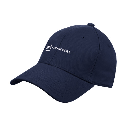 Navy Heavyweight Twill Pro Style Hat-GM Financial Flat Logo