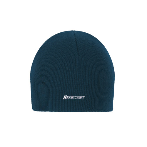 Navy Knit Beanie-AmeriCredit