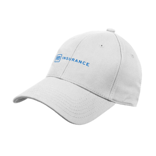 White Structured Adjustable Pro Style Hat-General Motors Insurance