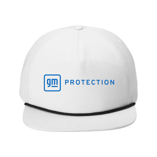 Retro White/Black Rope Cap-GM Protection