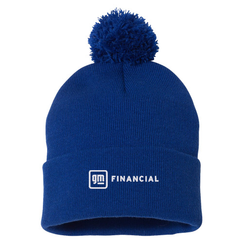 Sportsman Royal Pom Pom Cuffed Beanie-GM Financial Horizontal