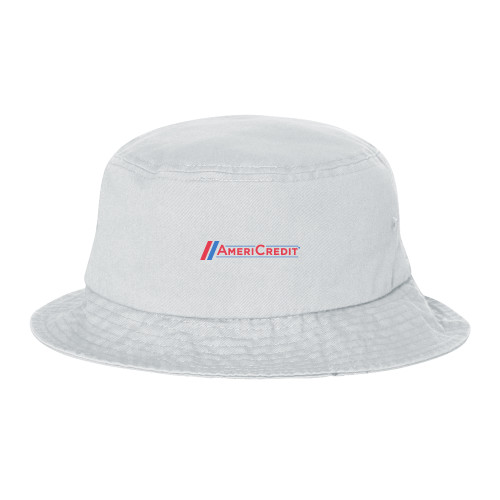 Sportsman White Bucket Hat-AmeriCredit