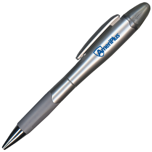 Silver/Silver Blossom Pen/Highlighter-AmeriPlus