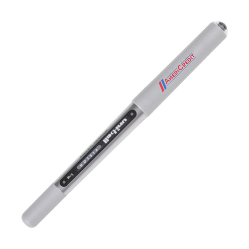 Uniball Vision Silver Barrel Black Ink Roller Ball Pen-AmeriCredit Logo