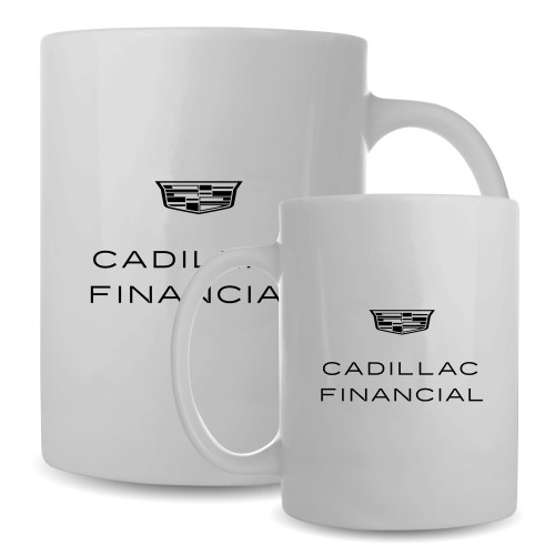 Full Color White Mug 15oz-Cadillac Financial Vertical