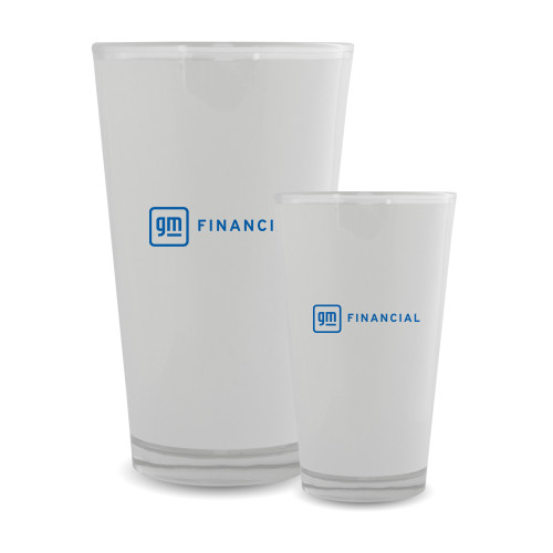 Full Color Glass 17oz-GM Financial Horizontal