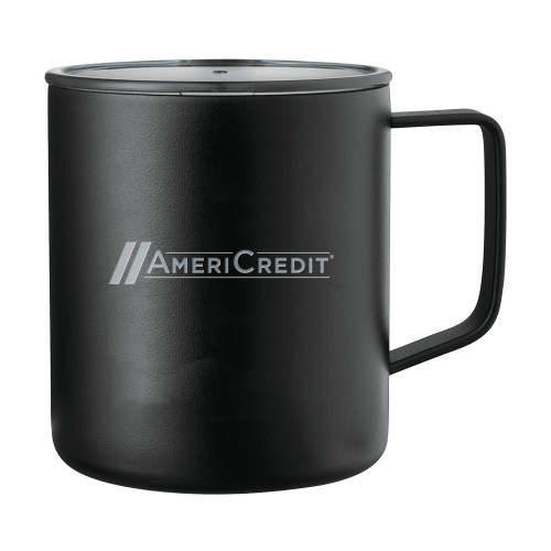 Rover Camp Vacuum Insulated Black Mug 14oz-AmeriCredit Engraved