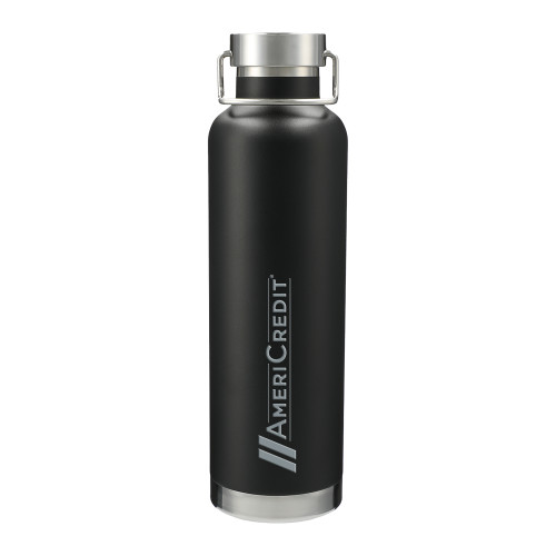 Thor Copper Vacuum Insulated Black Bottle 32oz-AmeriCredit Engraved