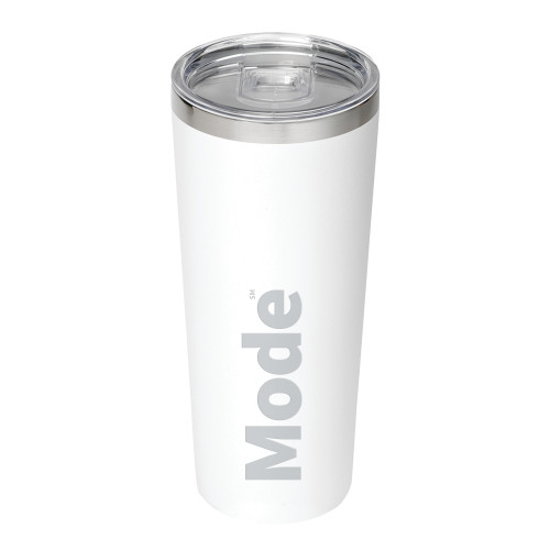 Thor Vacuum Insulated White Tumbler 22oz-Mode Engraved