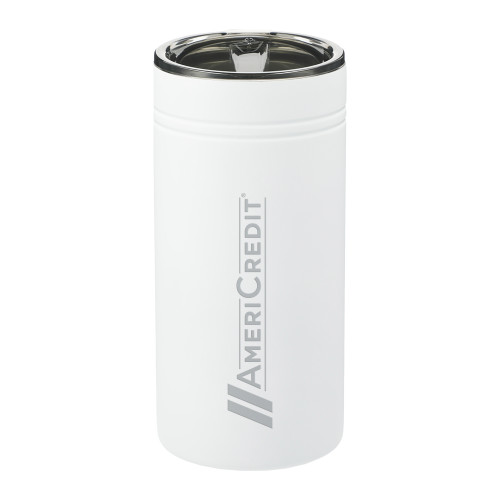 Sherpa Vacuum White Tumbler & Insulator 12oz-AmeriCredit Engraved