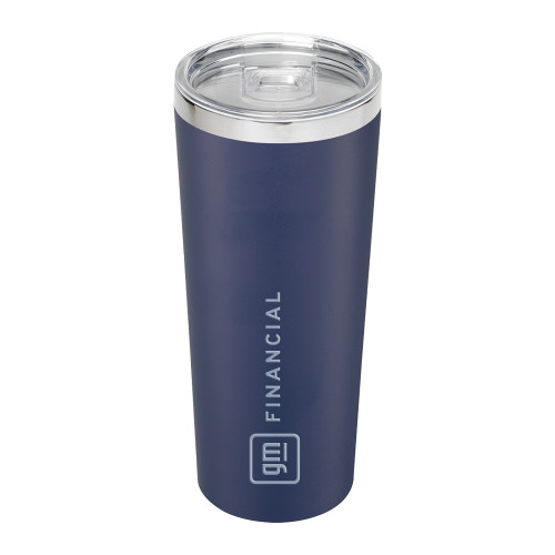 Thor Vacuum Insulated Navy Tumbler 22oz-GM Financial Horizontal Engraved