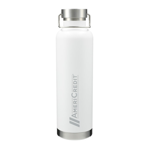Thor Copper Vacuum Insulated White Bottle 32oz-AmeriCredit Engraved