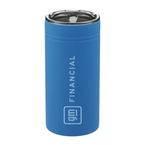 Sherpa Vacuum Blue Tumbler & Insulator 12oz-GM Financial Horizontal Engraved