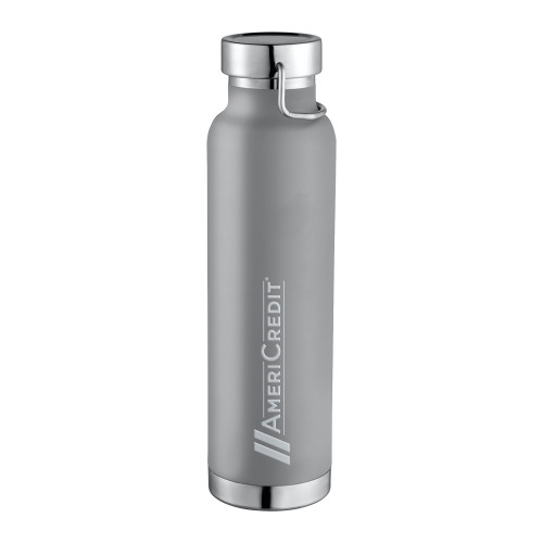 Thor Copper Vacuum Insulated Grey Bottle 22oz-AmeriCredit Engraved
