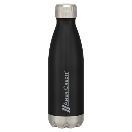Swig Stainless Steel Black Bottle 16oz-AmeriCredit Engraved