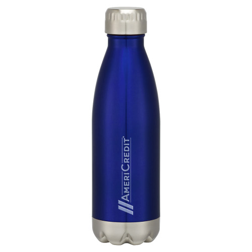 Swig Stainless Steel Blue Bottle 16oz-AmeriCredit Engraved