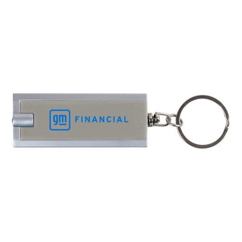 Turbo Silver Flashlight Key Holder-GM Financial Horizontal