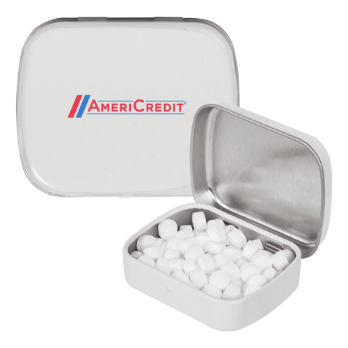 White Rectangular Peppermint Tin-AmeriCredit