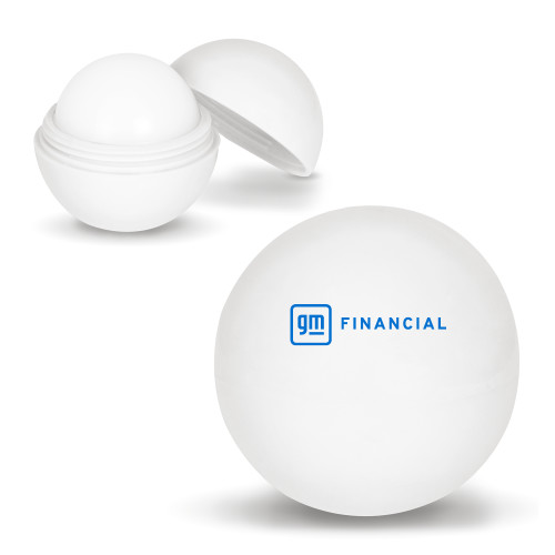 White Lip Moisturizer Ball-GM Financial Horizontal