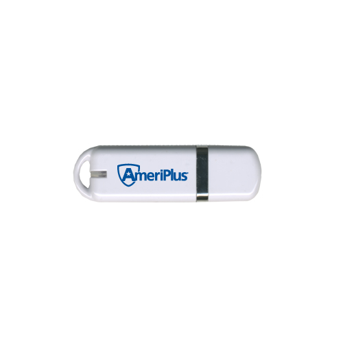 USB White Pen Drive 4G-AmeriPlus