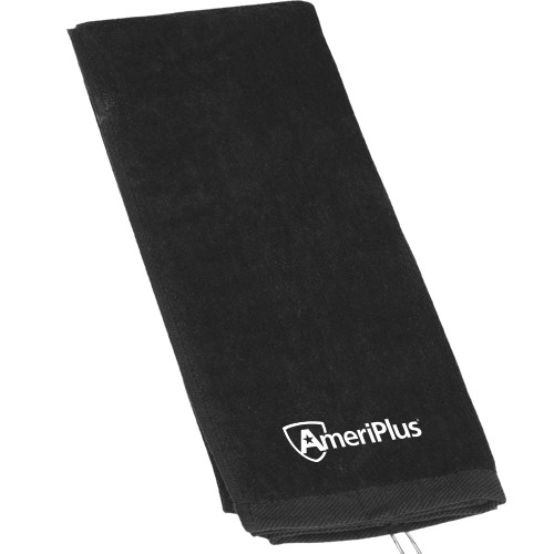 Black Golf Towel-AmeriPlus