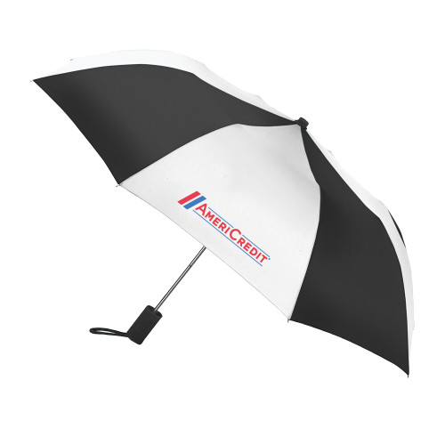 42 Inch Slim Stick Black/White Umbrella-AmeriCredit