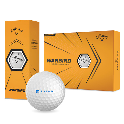 Callaway Warbird Golf Balls 12/pkg-GM Financial Horizontal