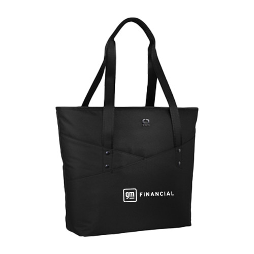 OGIO Black Downtown Tote-GM Financial Horizontal