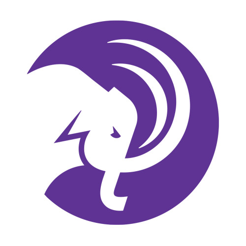  Medium Decal - Circle Mammoth Head
