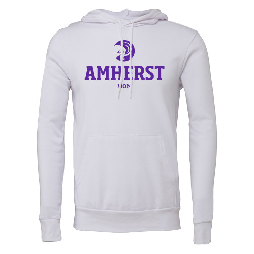  Bella + Canvas White Fleece Hood - Amherst Mom