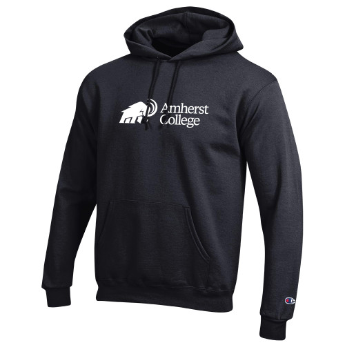  Champion Black Fleece Hoodie - Amherst College Mammoth Lock Up