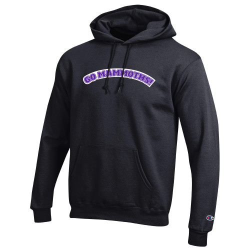  Champion Black Fleece Hoodie - Go Mammoths Arched