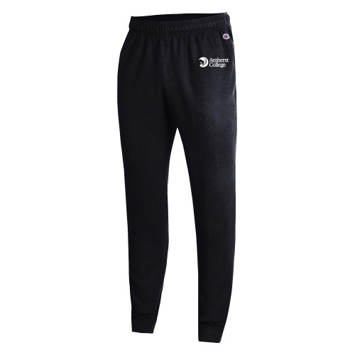  Champion Black Powerblend Fleece Jogger - Amherst College Circle Mammoth Horizontal